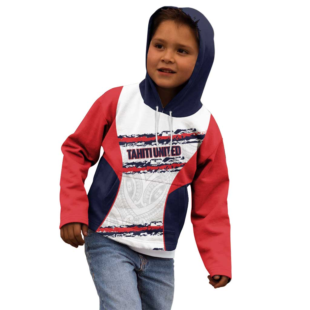 AS Venus Tahiti Football Custom Kid Hoodie Go Champions Polynesian Pattern LT14 - Polynesian Pride