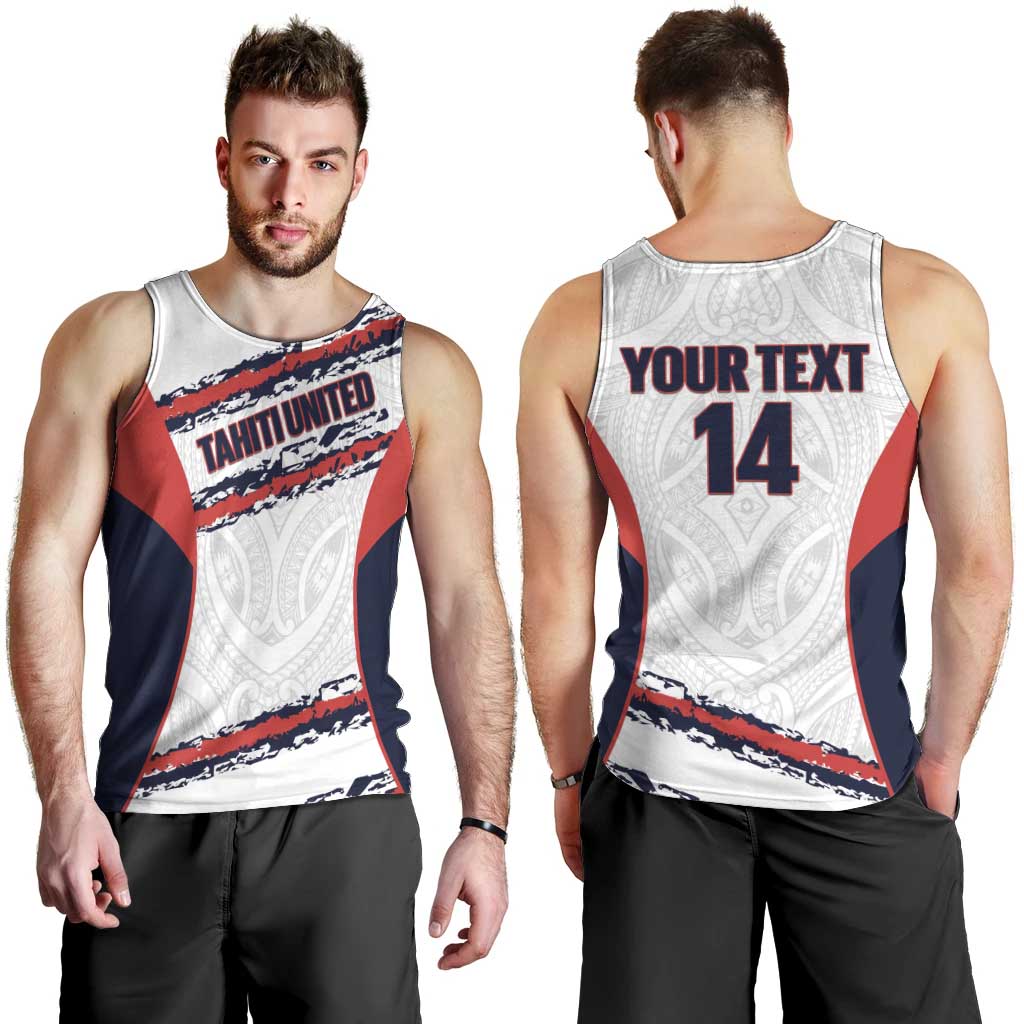AS Venus Tahiti Football Custom Men Tank Top Go Champions Polynesian Pattern LT14 - Polynesian Pride