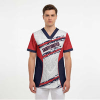 AS Venus Tahiti Football Custom Scrub Top Go Champions Polynesian Pattern LT14 - Polynesian Pride