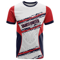 AS Venus Tahiti Football Custom T Shirt Go Champions Polynesian Pattern LT14 White - Polynesian Pride