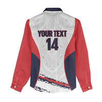 AS Venus Tahiti Football Custom Women Casual Shirt Go Champions Polynesian Pattern LT14 - Polynesian Pride