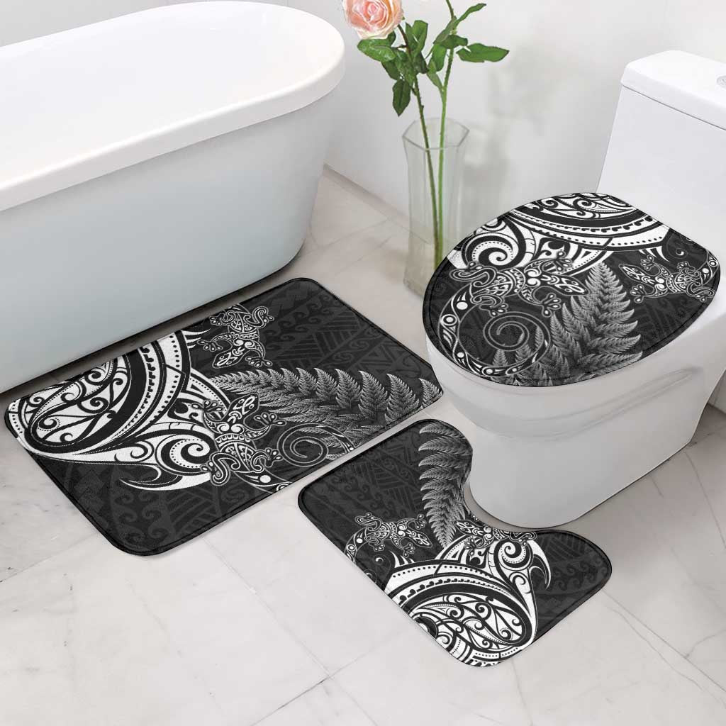 New Zealand Lizard Bathroom Set Silver Fern Aotearoa Maori - Polynesian Pride