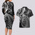 New Zealand Lizard Couples Matching Long Sleeve Bodycon Dress and Hawaiian Shirt Silver Fern Aotearoa Maori LT14 - Polynesian Pride