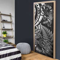 New Zealand Lizard Door Cover Silver Fern Aotearoa Maori - Polynesian Pride