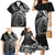 New Zealand Lizard Family Matching Mermaid Dress and Hawaiian Shirt Silver Fern Aotearoa Maori LT14 - Polynesian Pride