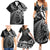 New Zealand Lizard Family Matching Summer Maxi Dress and Hawaiian Shirt Silver Fern Aotearoa Maori LT14 - Polynesian Pride