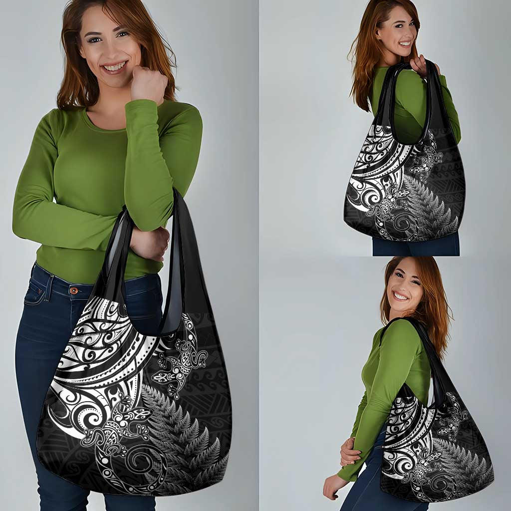 New Zealand Lizard Grocery Bag Silver Fern Aotearoa Maori LT14 - Polynesian Pride