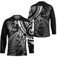 New Zealand Lizard Hockey Jersey Silver Fern Aotearoa Maori - Polynesian Pride
