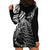 New Zealand Lizard Hoodie Dress Silver Fern Aotearoa Maori LT14 - Polynesian Pride