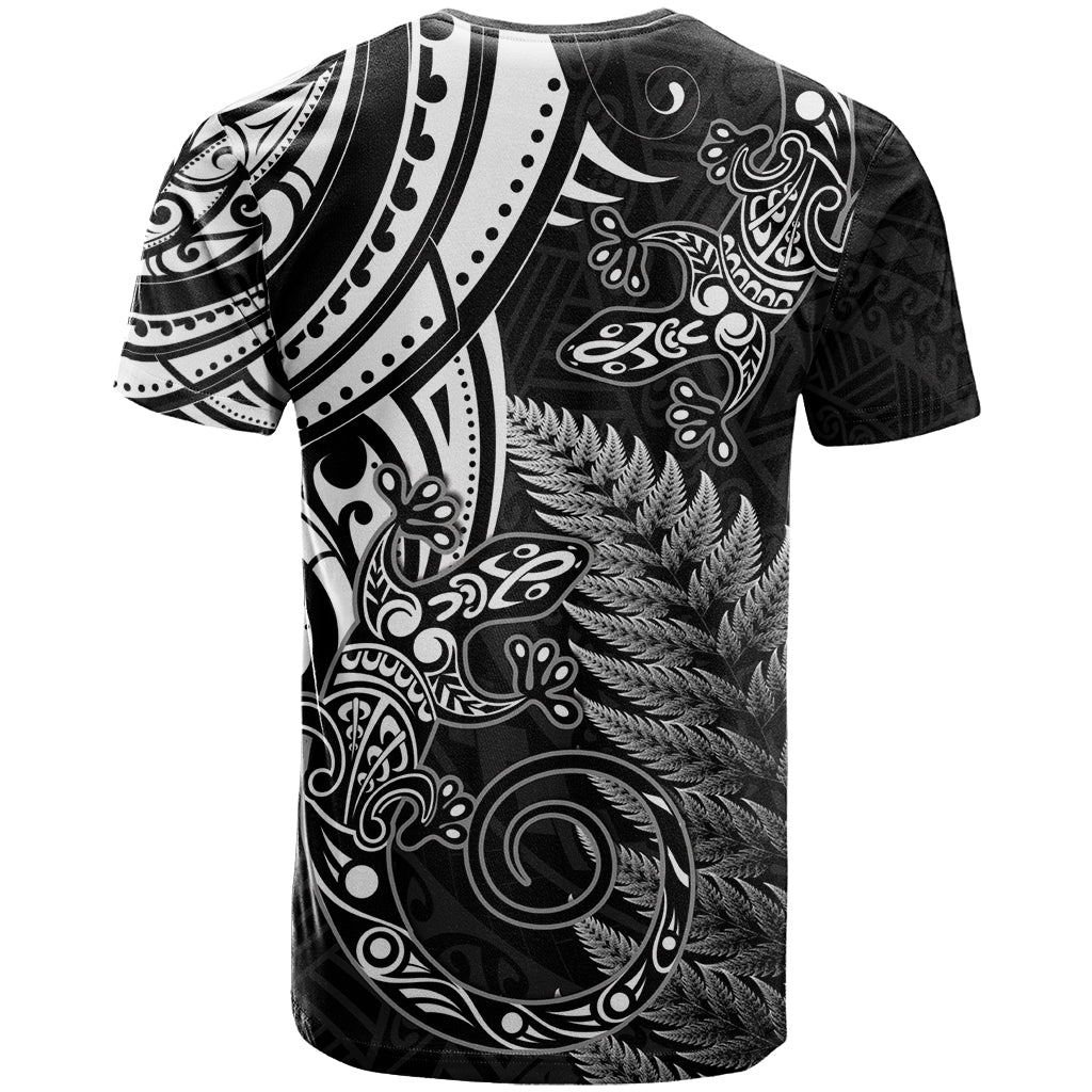 New Zealand Lizard T Shirt Silver Fern Aotearoa Maori LT14 - Polynesian Pride