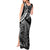 New Zealand Lizard Tank Maxi Dress Silver Fern Aotearoa Maori LT14 - Polynesian Pride