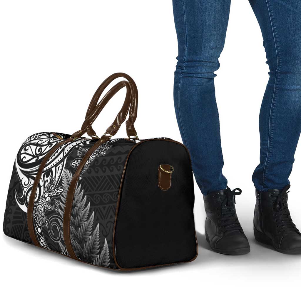 New Zealand Lizard Travel Bag Silver Fern Aotearoa Maori - Polynesian Pride