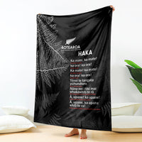 Custom New Zealand Haka Rugby Blanket 2024 Pacific Go Black Silver Fern LT14 - Polynesian Pride