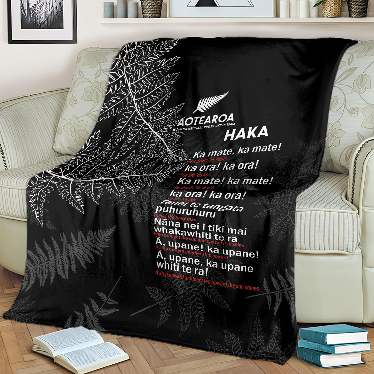 Custom New Zealand Haka Rugby Blanket 2024 Pacific Go Black Silver Fern LT14 - Polynesian Pride