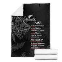 Custom New Zealand Haka Rugby Blanket 2024 Pacific Go Black Silver Fern LT14 - Polynesian Pride