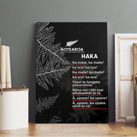Custom New Zealand Haka Rugby Canvas Wall Art 2024 Pacific Go Black Silver Fern LT14 - Polynesian Pride