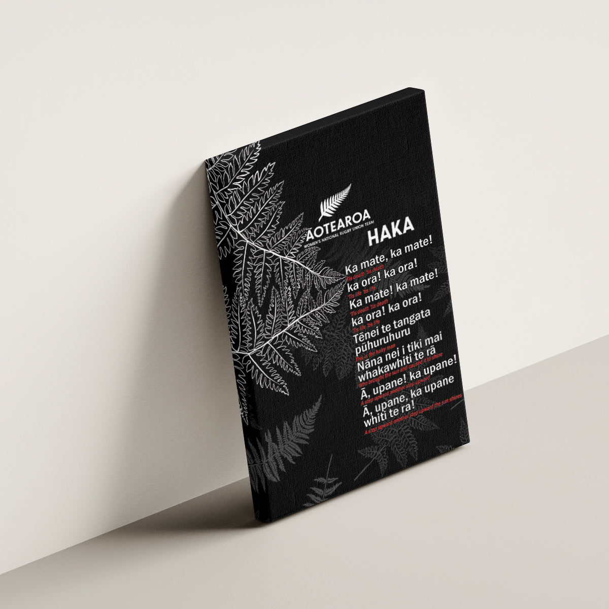 Custom New Zealand Haka Rugby Canvas Wall Art 2024 Pacific Go Black Silver Fern LT14 - Polynesian Pride