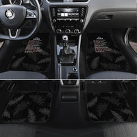 Custom New Zealand Haka Rugby Car Mats 2024 Pacific Go Black Silver Fern LT14 Set 4pcs Black - Polynesian Pride