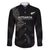 New Zealand Haka Rugby Family Matching Short Sleeve Bodycon Dress and Hawaiian Shirt 2024 Pacific Go Black Silver Fern LT14 Dad's Shirt - Long Sleeve Black - Polynesian Pride