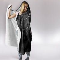 Custom New Zealand Haka Rugby Hooded Blanket 2024 Pacific Go Black Silver Fern LT14 - Polynesian Pride
