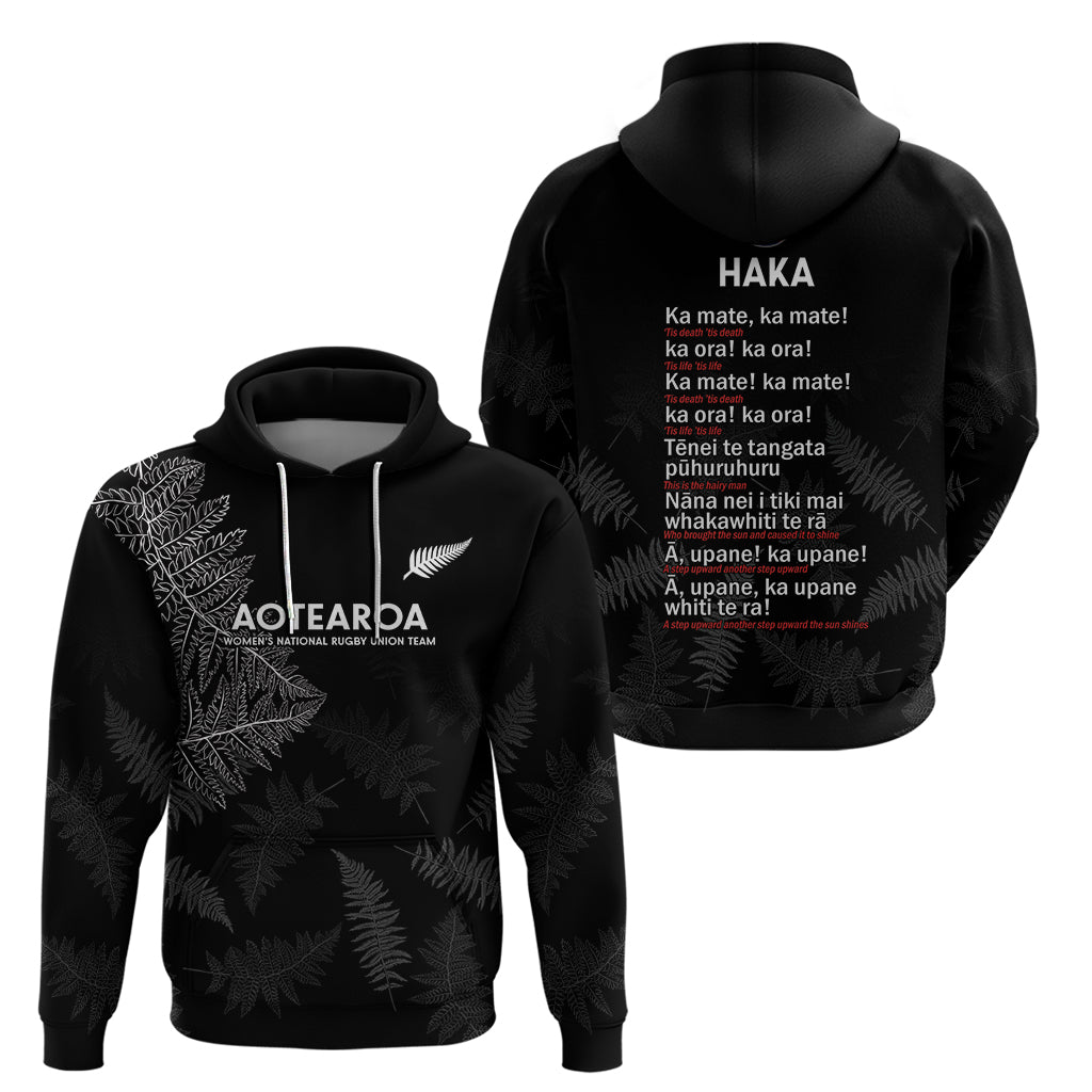 New Zealand Haka Rugby Hoodie 2024 Pacific Go Black Silver Fern LT14 - Polynesian Pride