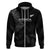 New Zealand Haka Rugby Hoodie 2024 Pacific Go Black Silver Fern LT14 Zip Hoodie Black - Polynesian Pride