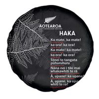 Custom New Zealand Haka Rugby Spare Tire Cover 2024 Pacific Go Black Silver Fern LT14 - Polynesian Pride