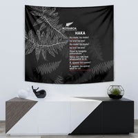 Custom New Zealand Haka Rugby Tapestry 2024 Pacific Go Black Silver Fern LT14 - Polynesian Pride