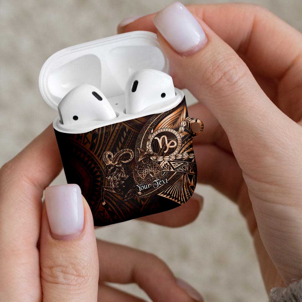 Personalised Polynesia Zodiac Capricorn AirPods Case Galaxy Polynesian Pattern Chest Tattoo Style LT14 - Polynesian Pride
