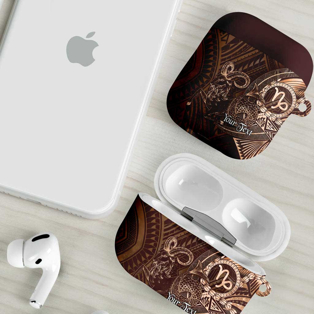 Personalised Polynesia Zodiac Capricorn AirPods Case Galaxy Polynesian Pattern Chest Tattoo Style LT14 - Polynesian Pride