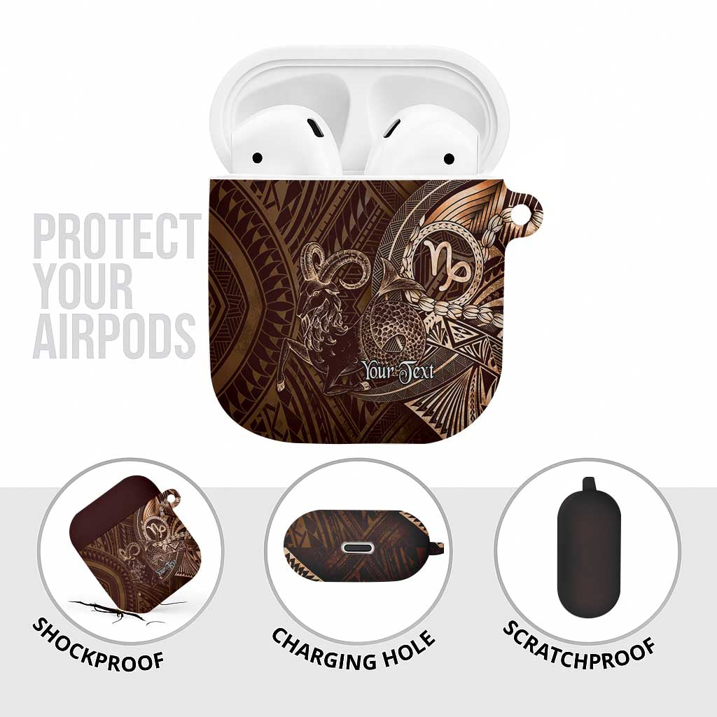 Personalised Polynesia Zodiac Capricorn AirPods Case Galaxy Polynesian Pattern Chest Tattoo Style LT14 - Polynesian Pride