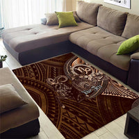 Personalised Polynesia Zodiac Capricorn Area Rug Galaxy Polynesian Pattern Chest Tattoo Style LT14 - Polynesian Pride