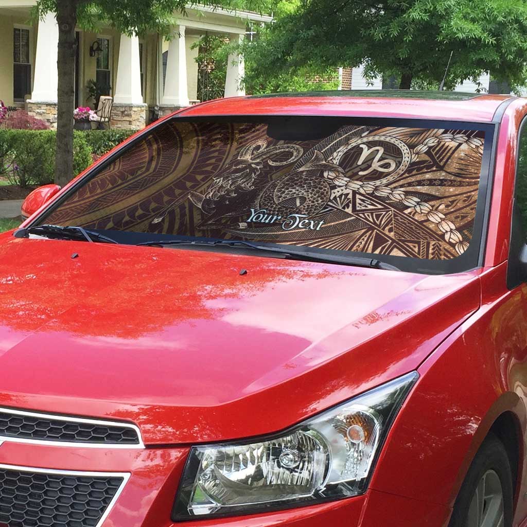 Personalised Polynesia Zodiac Capricorn Auto Sun Shade Galaxy Polynesian Pattern Chest Tattoo Style LT14 - Polynesian Pride