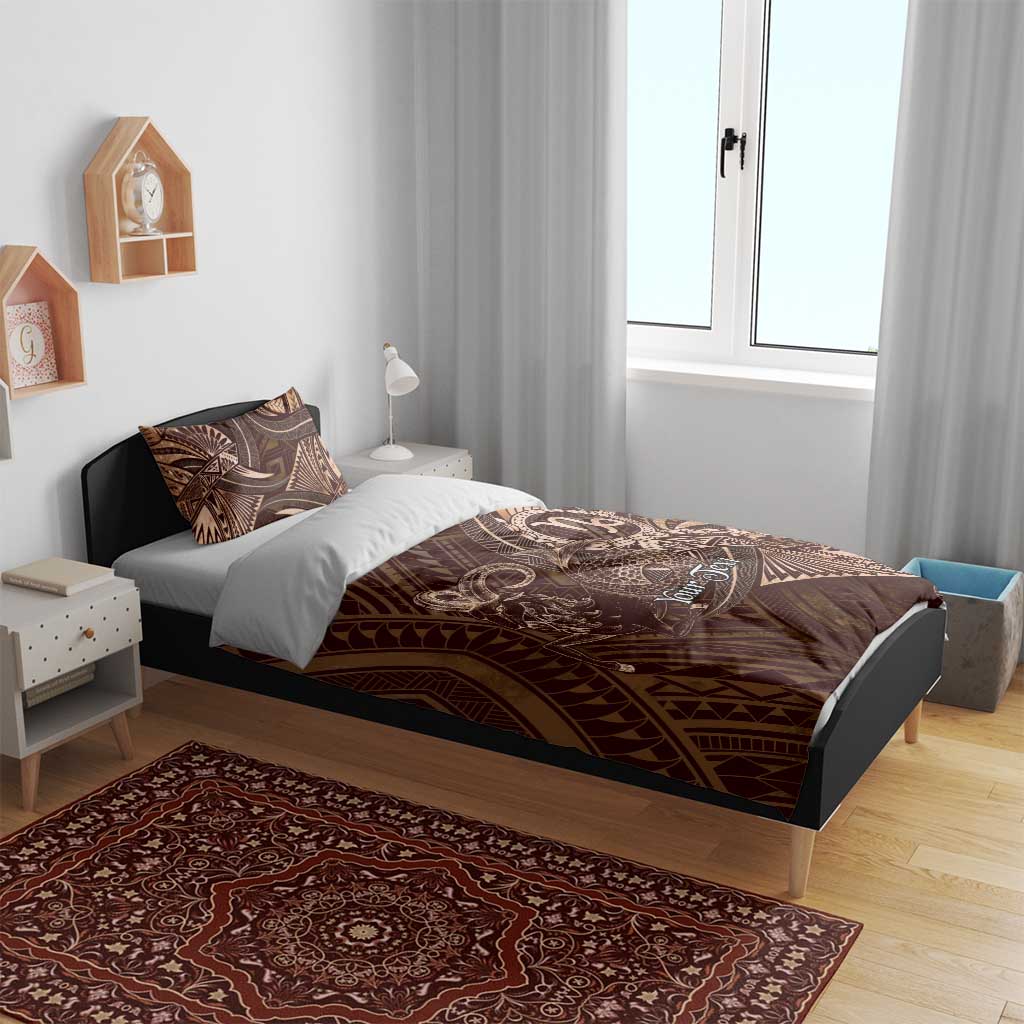 Personalised Polynesia Zodiac Capricorn Bedding Set Galaxy Polynesian Pattern Chest Tattoo Style LT14 - Polynesian Pride