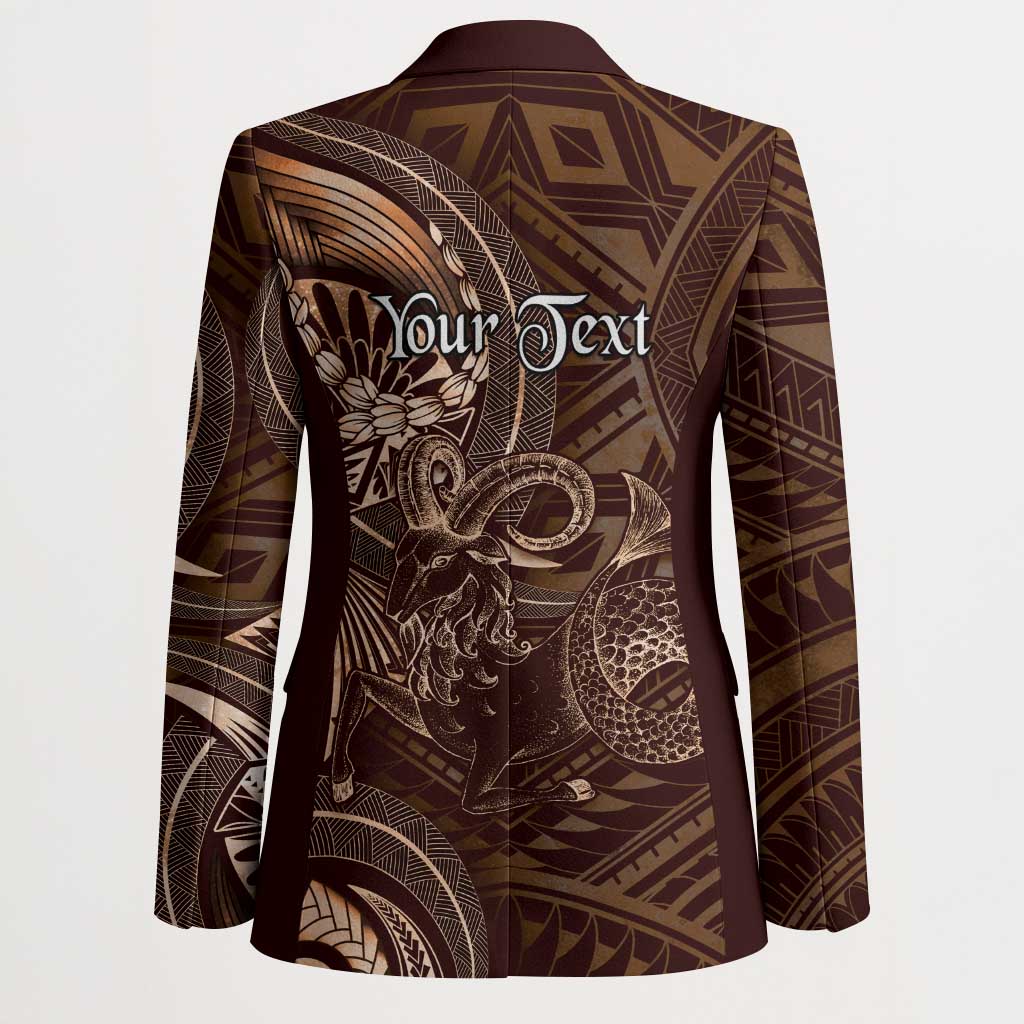 Personalised Polynesia Zodiac Capricorn Blazer Galaxy Polynesian Pattern Chest Tattoo Style LT14 - Polynesian Pride