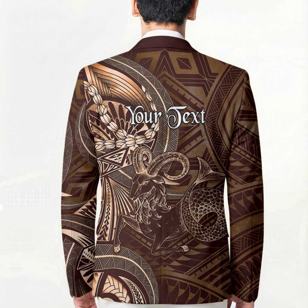Personalised Polynesia Zodiac Capricorn Blazer Galaxy Polynesian Pattern Chest Tattoo Style LT14 - Polynesian Pride
