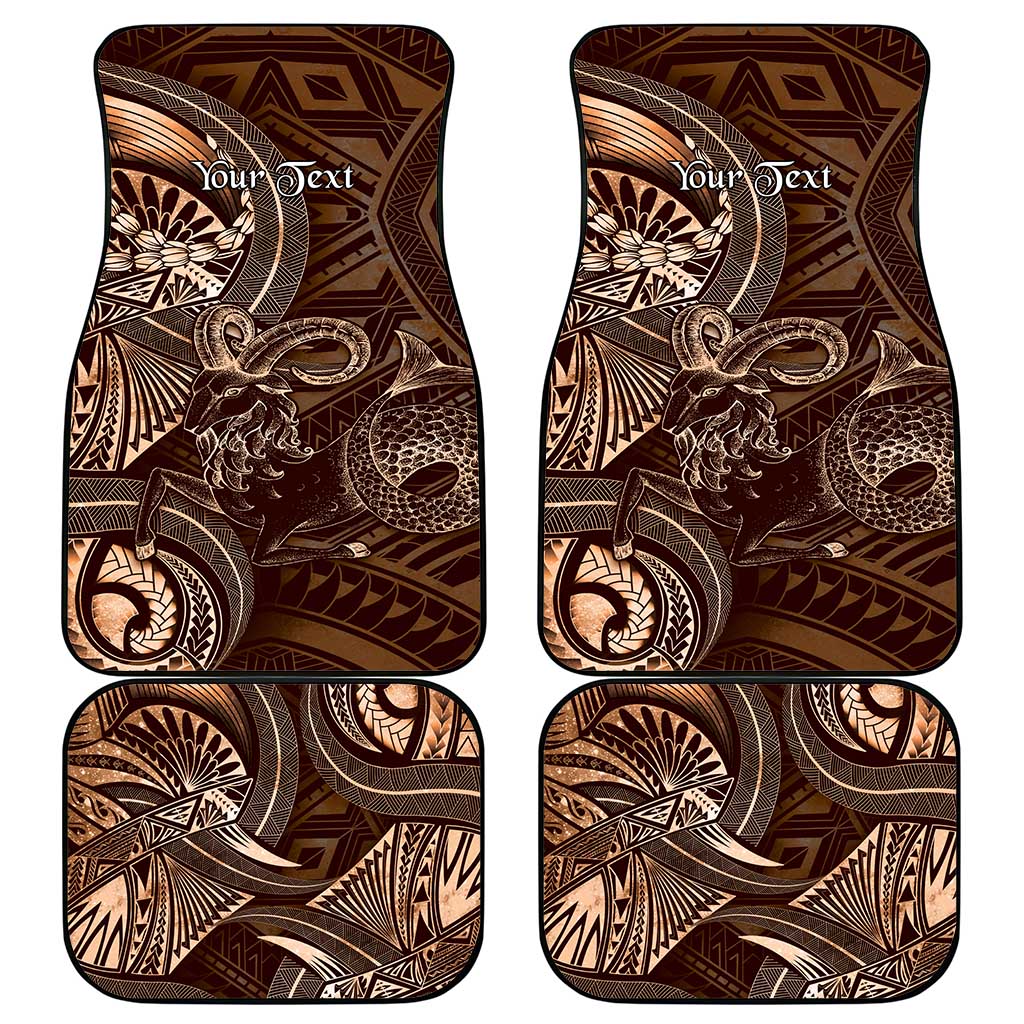Personalised Polynesia Zodiac Capricorn Car Mats Galaxy Polynesian Pattern Chest Tattoo Style LT14 - Polynesian Pride