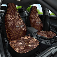 Personalised Polynesia Zodiac Capricorn Car Seat Cover Galaxy Polynesian Pattern Chest Tattoo Style LT14 One Size Brown - Polynesian Pride