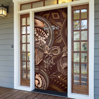 Personalised Polynesia Zodiac Capricorn Door Cover Galaxy Polynesian Pattern Chest Tattoo Style LT14 - Polynesian Pride