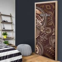 Personalised Polynesia Zodiac Capricorn Door Cover Galaxy Polynesian Pattern Chest Tattoo Style LT14 - Polynesian Pride