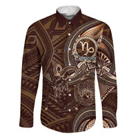 Personalised Polynesia Zodiac Capricorn Family Matching Short Sleeve Bodycon Dress and Hawaiian Shirt Galaxy Polynesian Pattern Chest Tattoo Style