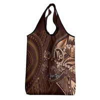 Personalised Polynesia Zodiac Capricorn Grocery Bag Galaxy Polynesian Pattern Chest Tattoo Style LT14 - Polynesian Pride