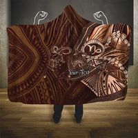 Personalised Polynesia Zodiac Capricorn Hooded Blanket Galaxy Polynesian Pattern Chest Tattoo Style LT14 - Polynesian Pride