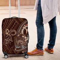 Personalised Polynesia Zodiac Capricorn Luggage Cover Galaxy Polynesian Pattern Chest Tattoo Style