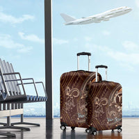 Personalised Polynesia Zodiac Capricorn Luggage Cover Galaxy Polynesian Pattern Chest Tattoo Style