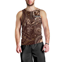 Personalised Polynesia Zodiac Capricorn Men Tank Top Galaxy Polynesian Pattern Chest Tattoo Style LT14 - Polynesian Pride