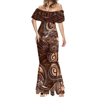 Personalised Polynesia Zodiac Capricorn Mermaid Dress Galaxy Polynesian Pattern Chest Tattoo Style LT14 - Polynesian Pride