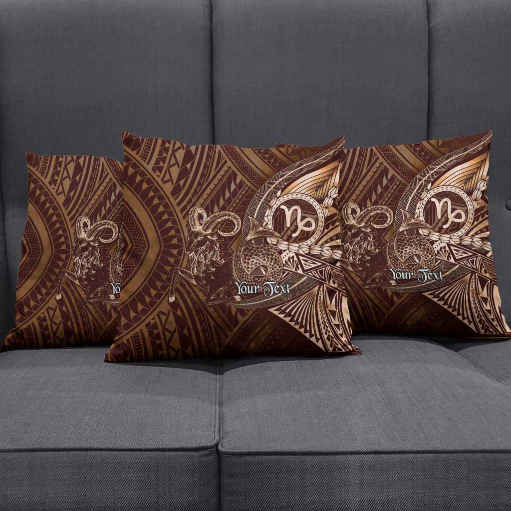 Personalised Polynesia Zodiac Capricorn Pillow Cover Galaxy Polynesian Pattern Chest Tattoo Style LT14 - Polynesian Pride