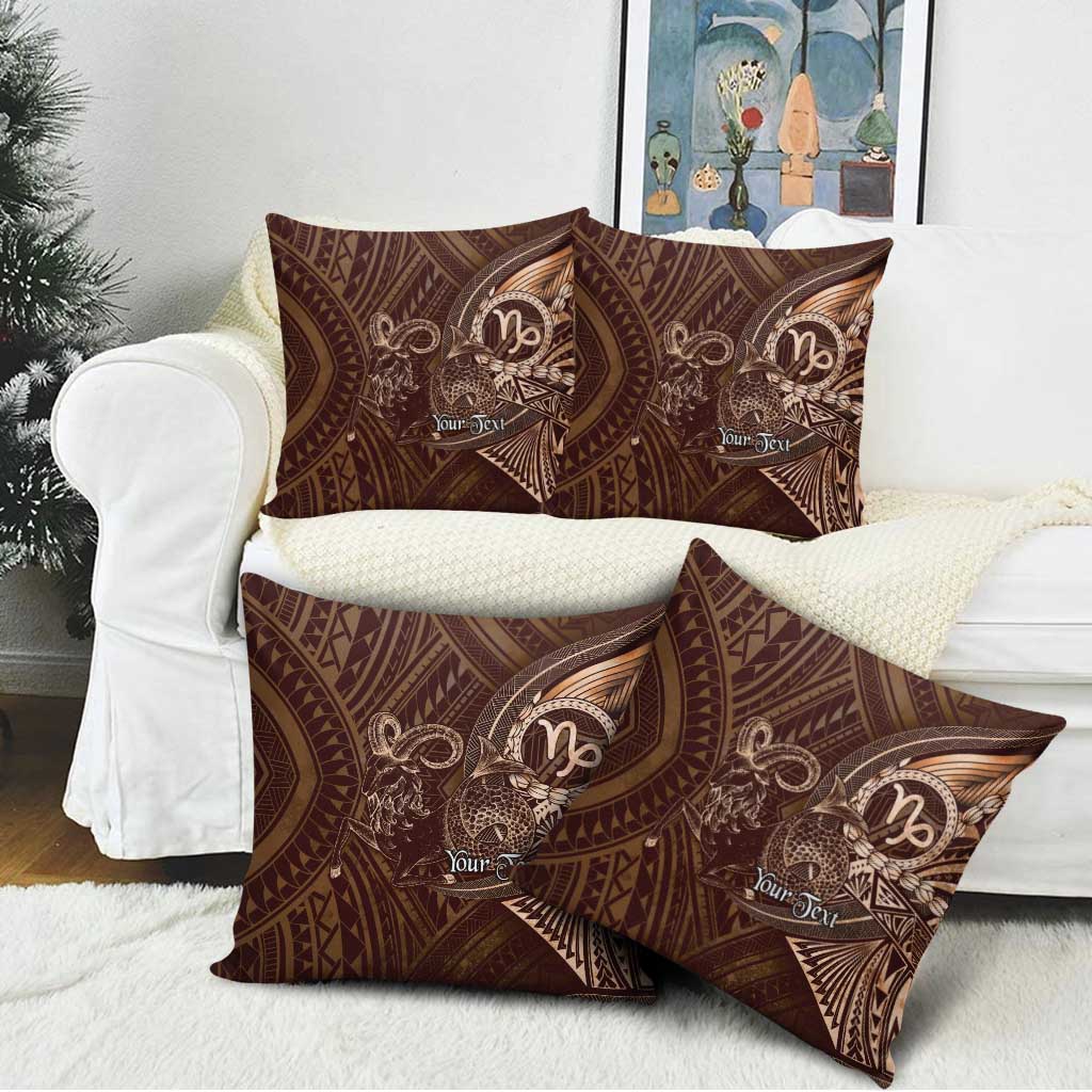Personalised Polynesia Zodiac Capricorn Pillow Cover Galaxy Polynesian Pattern Chest Tattoo Style LT14 - Polynesian Pride