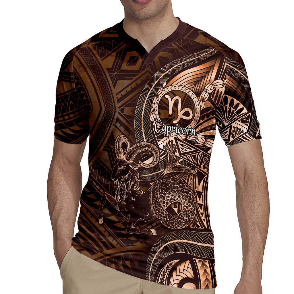 Personalised Polynesia Zodiac Capricorn Rugby Jersey Galaxy Polynesian Pattern Chest Tattoo Style LT14 - Polynesian Pride